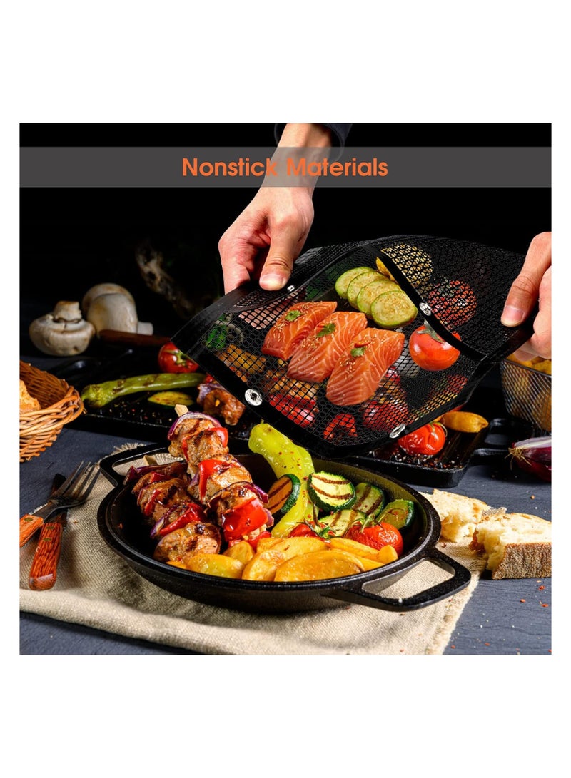 Zerone- Barbecue Bag, Non-Stick Mesh Grilling Bag，High Temperature Resistance BBQ Bake Net Bag for Meat Fish Vegetable and Outdoor Picnic Cooking Tool - Image 2