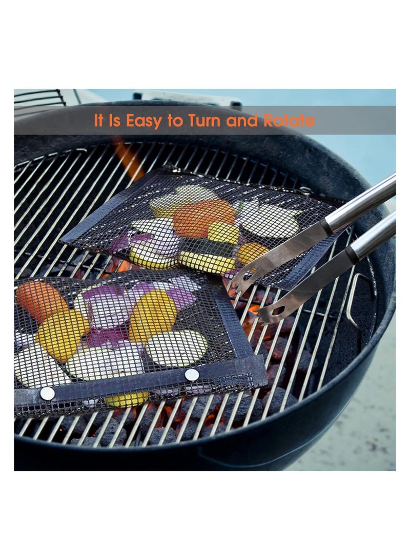 Zerone- Barbecue Bag, Non-Stick Mesh Grilling Bag，High Temperature Resistance BBQ Bake Net Bag for Meat Fish Vegetable and Outdoor Picnic Cooking Tool - Image 5