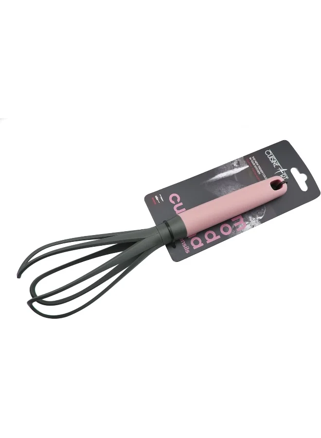 كويزين أرت Pp Handle Nylon Whisk With Bind Card, Light Maroon (Rose)