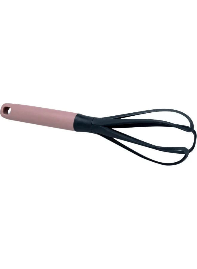 كويزين أرت Pp Handle Nylon Whisk With Bind Card, Light Maroon (Rose)