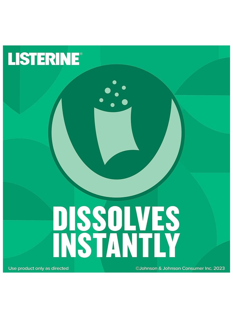 Listerine Freshburst Pocketpaks Fresh Breath Strips, Mint Breath Refresher Strips to Kill most of Bad Breath Germs, Portable Pack, Freshburst Spearmint Flavor, 3 Pack, 24 Strip - Image 5