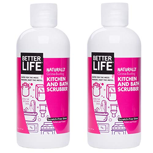 Better Life Sink Scrubber, Kitchen and Bath Cleaner, Tub and Tile Scrub, Stainless Steel and Granite Cleaner, 16 Ounce, Pack of 2 - Image 1