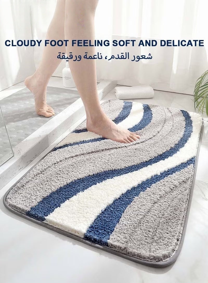 EETU Bathroom Rug Mat,Extra Soft And Absorbent Bath Mat With TPR Backing,40x60cm,Bath Mats for Bathroom Floor - Image 1