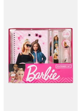 Barbie 6 Pieces Notebook Stationary Set, Pink  - Image 1