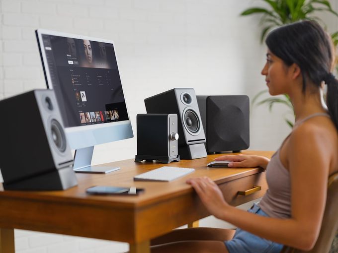 Audioengine N22 100W Mini Desktop Home Stereo Power Amplifier Amp With Bluetooth Aptx - Image 3