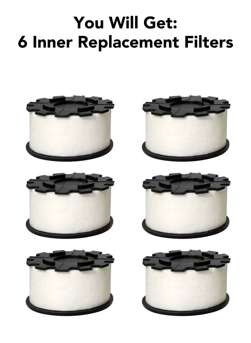 Oasis Casa 6pcs Replacement Filter Cartridge Refill Filter for Faucet Water Purifier Filter, Replaceable Tap Water Filter for Home Drinking, Bathroom Washbasin, Kitchen Sink, Bath Tub, Remove Impurities Chlorine  - Image 3