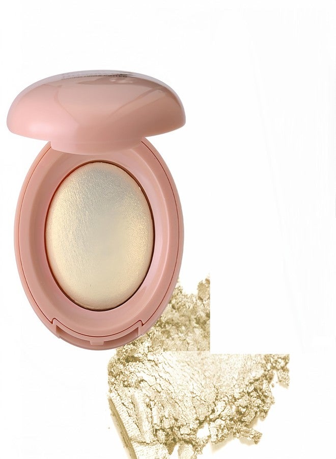 MAEPEOR Baked Highlighter Buildable Lightweight Natural Look Baked Highlighter Powder Palette, Highlight Face for a Shimmery or Matte Finish (Color 02) - Image 1
