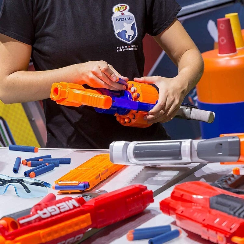 AmigozZ عبوة رصاصات فوم بلاستيكية متوافقة مع بنادق نيرف N-Strike Elite (أزرق، 60) - Image 3