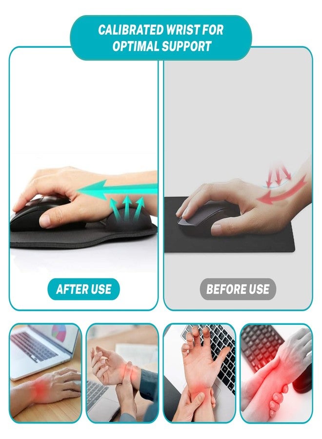 Hancynir Ergonomic Mouse Pad with Wrist Support, Cute Funny Gel Mouse Pads Wrist Rest, Dumpster on Fire Comfortable Computer Mousepad for Gaming Laptop Work Home Desk Accessories Office Supplies Decor - Image 4