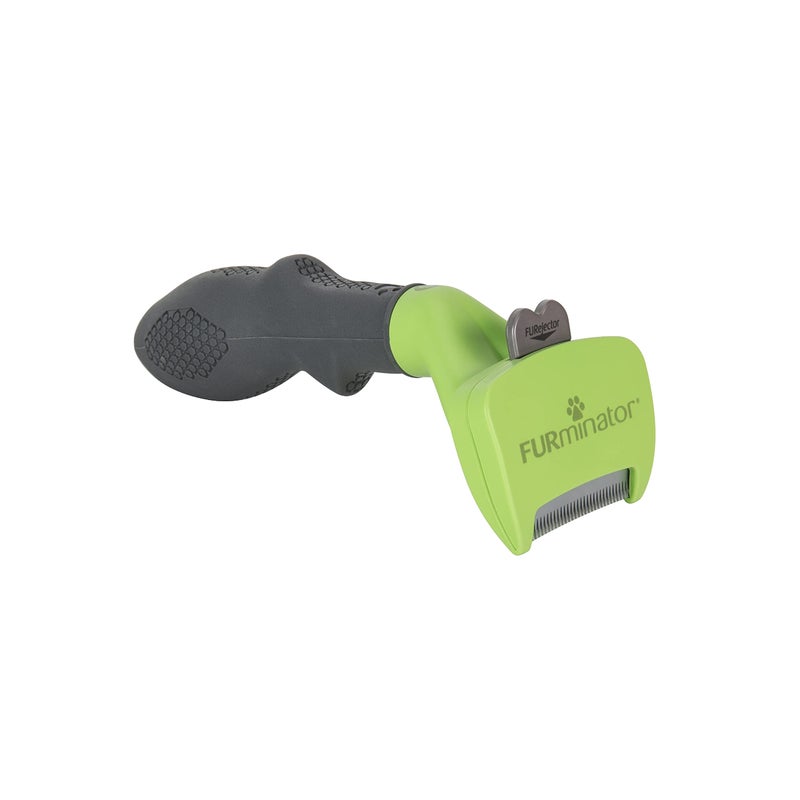 FURminator Small Dog Undercoat deShedding Tool, Long Hair, Reduces Loose Hair from Shedding - Image 1