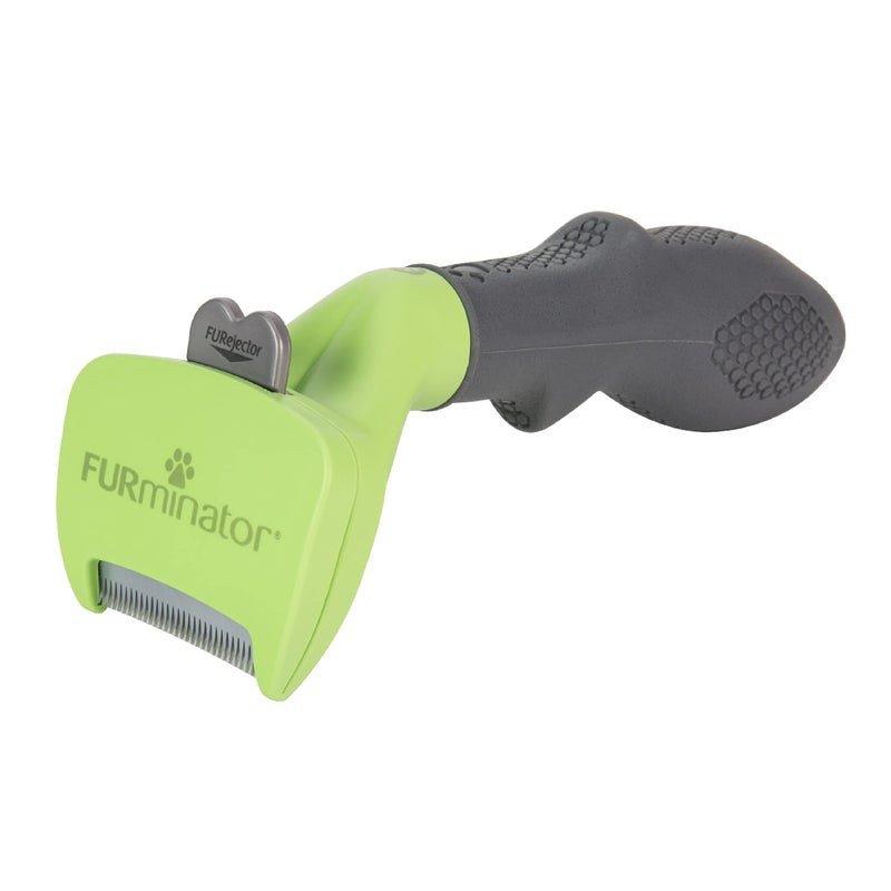 FURminator Small Dog Undercoat deShedding Tool, Long Hair, Reduces Loose Hair from Shedding - Image 2