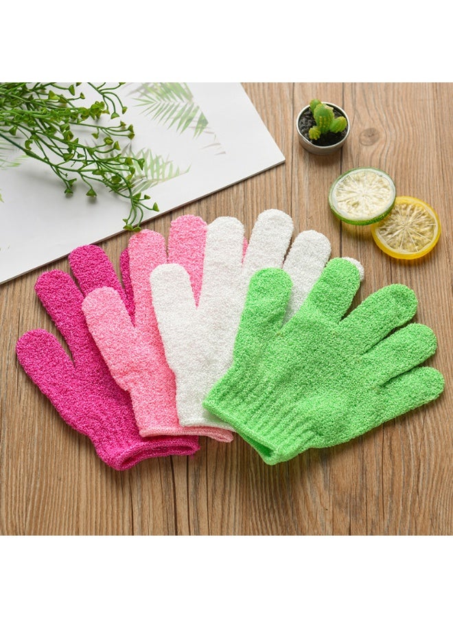 LANGMANNI Rubbing gloves, five finger frosted scrubbing towels, bath towels, bath brushes, adult thick scrubbing tools, five finger bathing gloves - Image 2