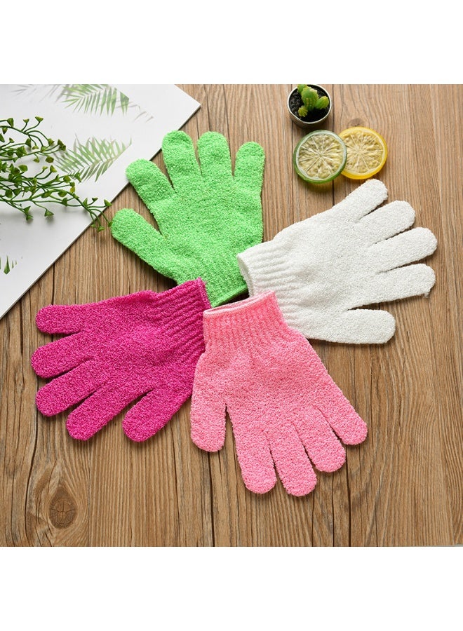 LANGMANNI Rubbing gloves, five finger frosted scrubbing towels, bath towels, bath brushes, adult thick scrubbing tools, five finger bathing gloves - Image 1