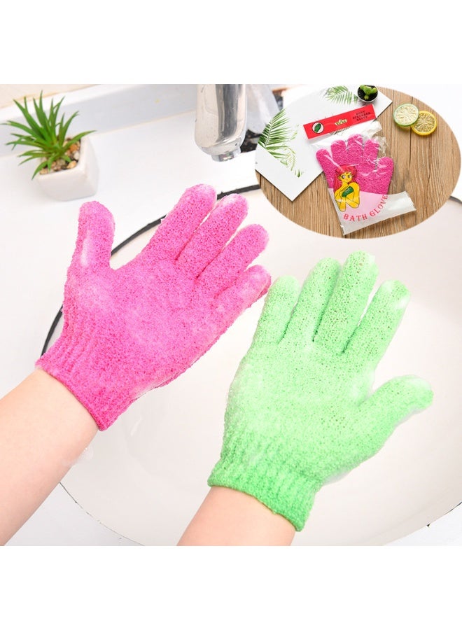 LANGMANNI Rubbing gloves, five finger frosted scrubbing towels, bath towels, bath brushes, adult thick scrubbing tools, five finger bathing gloves - Image 4