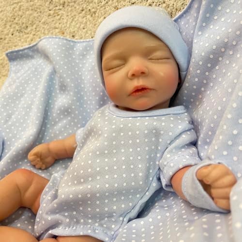 OtardDolls Silicone Baby Doll 10 Inch Full Body Soft Silicone Reborn Baby Handmade Reborn Baby Doll Mini Realistic Newborn Baby Dolls for Kids - Image 5