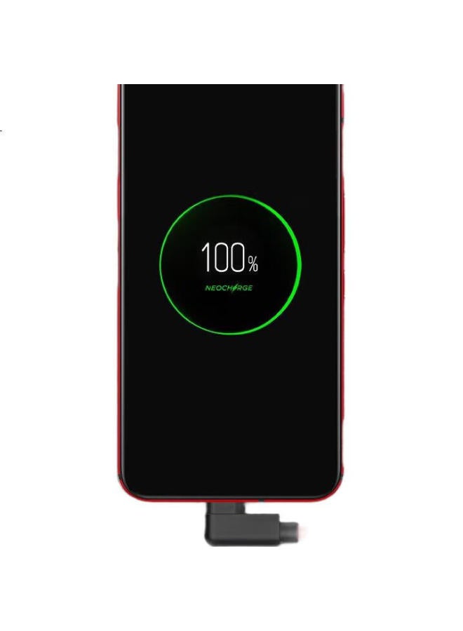 Trendy Style Chuanfan Suitable For Nubia Red Magic 5G/5S Data Cable, Pd Angled Head, 100W/120W Fast Charging, 8/7/7S/6S/Pro/3/3S Phones, Dual Type-C Charging Cable - Image 3