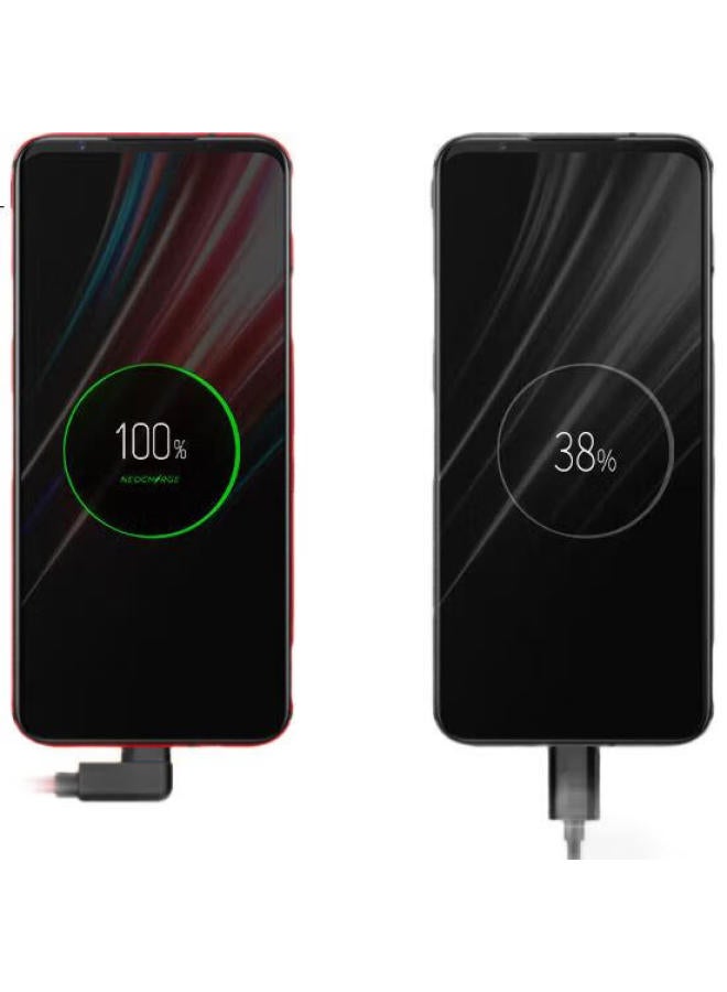 Trendy Style Chuanfan Suitable For Nubia Red Magic 5G/5S Data Cable, Pd Angled Head, 100W/120W Fast Charging, 8/7/7S/6S/Pro/3/3S Phones, Dual Type-C Charging Cable - Image 2