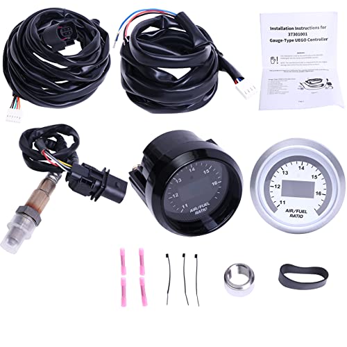 FHRHRY Wideband UEGO Air/Fuel Ratio Gauge 52mm (2-1/16”) with 4.9 LSU Sensor, Digital AFR Controller Gauge, Wideband O2 Control Sensor kit | 0-5V Analog Output (10-20 AFR Range) - Image 1