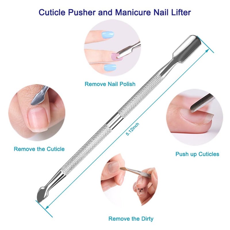 Pingispower Cuticle Trimmer with Pusher, 3PCS Professional Cuticle Nippers and Cuticle Remover Tool, Premium Stainless Steel Durable Manicure Kit for Women Fingernails and Toenails - Image 4