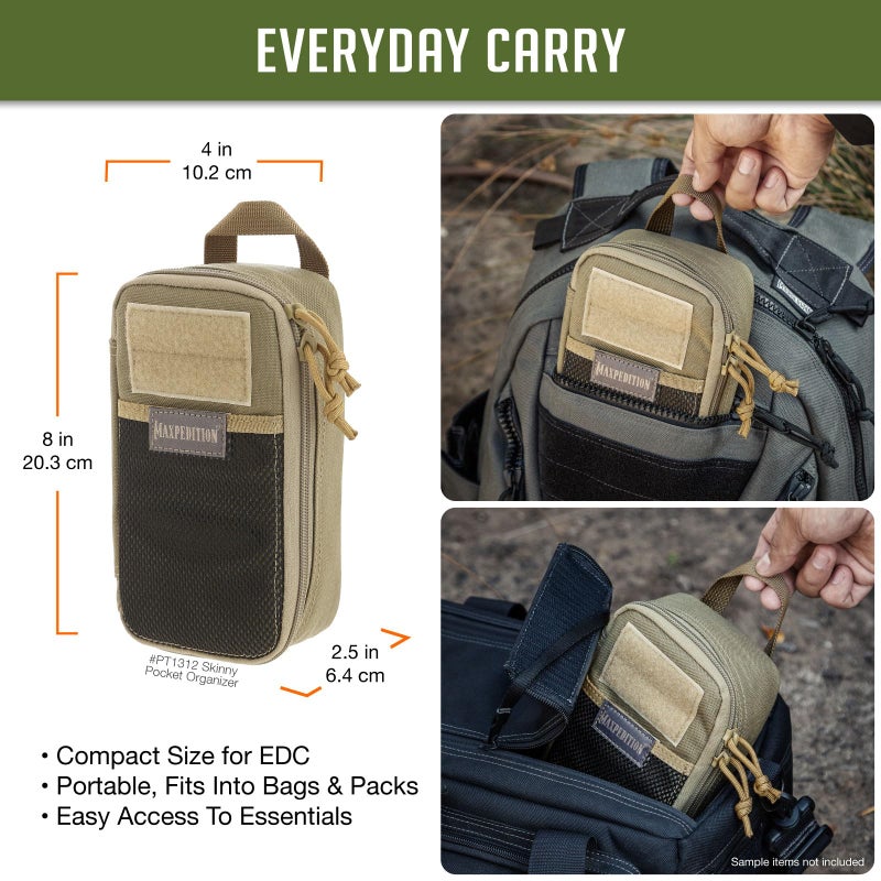 Maxpedition Skinny Pocket Organizer, Khaki - Image 2
