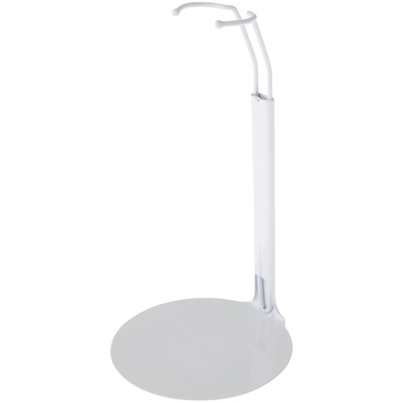 Plymor DSP5125W White Adjustable Doll Stand fits 10 11 and 12 inch Slim Waist Dolls Waist is 1125 15 wide 325 4 around