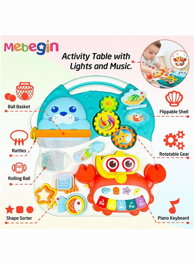 MEBEGIN Sit to Stand Baby Learning Walker Toys with Wheels and Kick and Play Piano Gym Mat Early Educational Toy Gift for Boys Girls  - Image 4