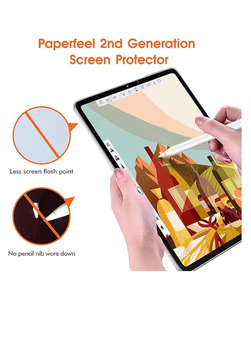 2Packs Paper Like Tablet Screen Protector Compatible with Huawei MatePad Pro 12.2 (2024) Matte Hydrogel Film, Ultra Thin, Anti-Fingerprint, Anti-Reflection - Image 5