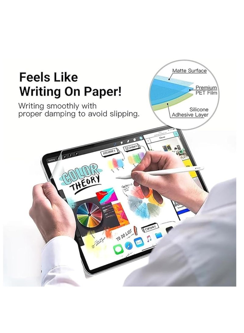 2Packs Paper Like Tablet Screen Protector Compatible with Huawei MatePad Pro 12.2 (2024) Matte Hydrogel Film, Ultra Thin, Anti-Fingerprint, Anti-Reflection - Image 2