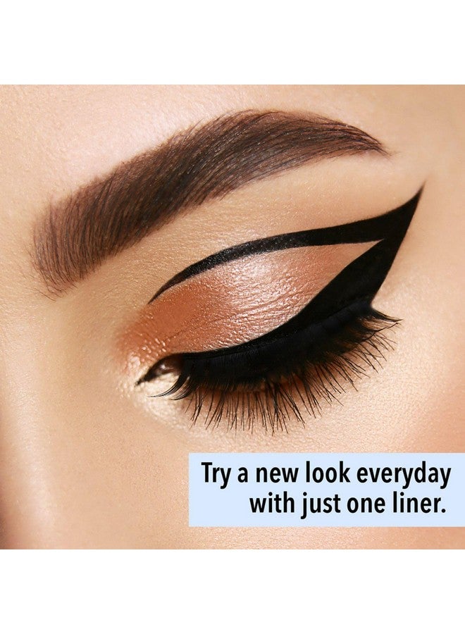 بلو هيفن قلم تحديد العيون Intense Easy Sketch Pencil غير اللامع المقاوم للماء، مقاوم للتلطخ، يدوم طويلاً، تركيبة خفيفة الوزن، لمسة نهائية بضربة واحدة، 1 مل، أسود - Image 4