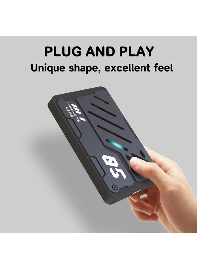 Tianken قرص صلب خارجي محمول فائق النحافة USB 3.1 نوع C سعة تخزين لجهاز الكمبيوتر، اللابتوب، ماك، إكس بوكس ون، PS4، PS5 (1TB) - Image 4