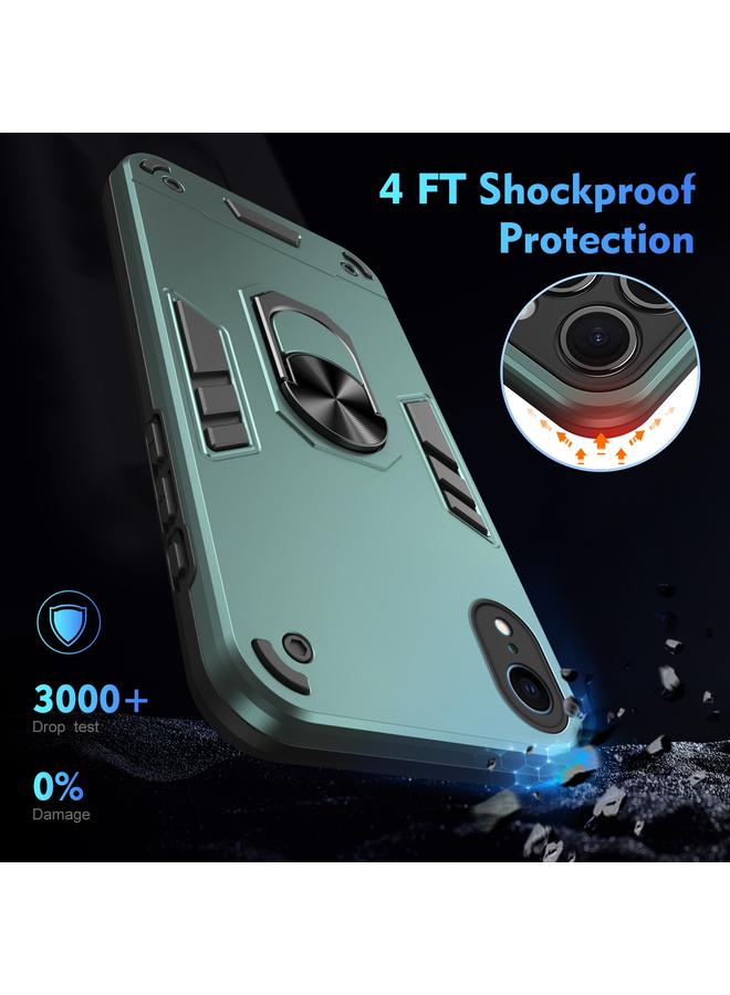 اس-توب جراب لهاتف iPhone XR، جراب هاتف مزود بحلقة معدنية مقاومة للصدمات - Image 4