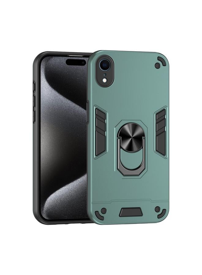 اس-توب جراب لهاتف iPhone XR، جراب هاتف مزود بحلقة معدنية مقاومة للصدمات - Image 1