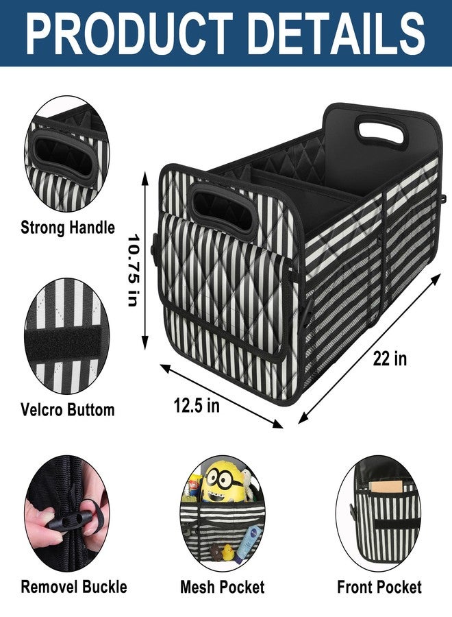Deosk Car Trunk Organizer for SUVs, Cars and Trucks with 6 Big Pockets, Waterproof Polyester Storage Box - Image 3