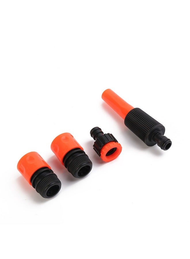 LAWAZIM Garden Sprinklers - 4 Piece - Features Durable Watering Nozzle, Leakproof Tap Connector, And Quick-Connect Hose Couplers For Garden Irrigation, Lawn Care, Car Washing, And Outdoor Cleaning - Image 1