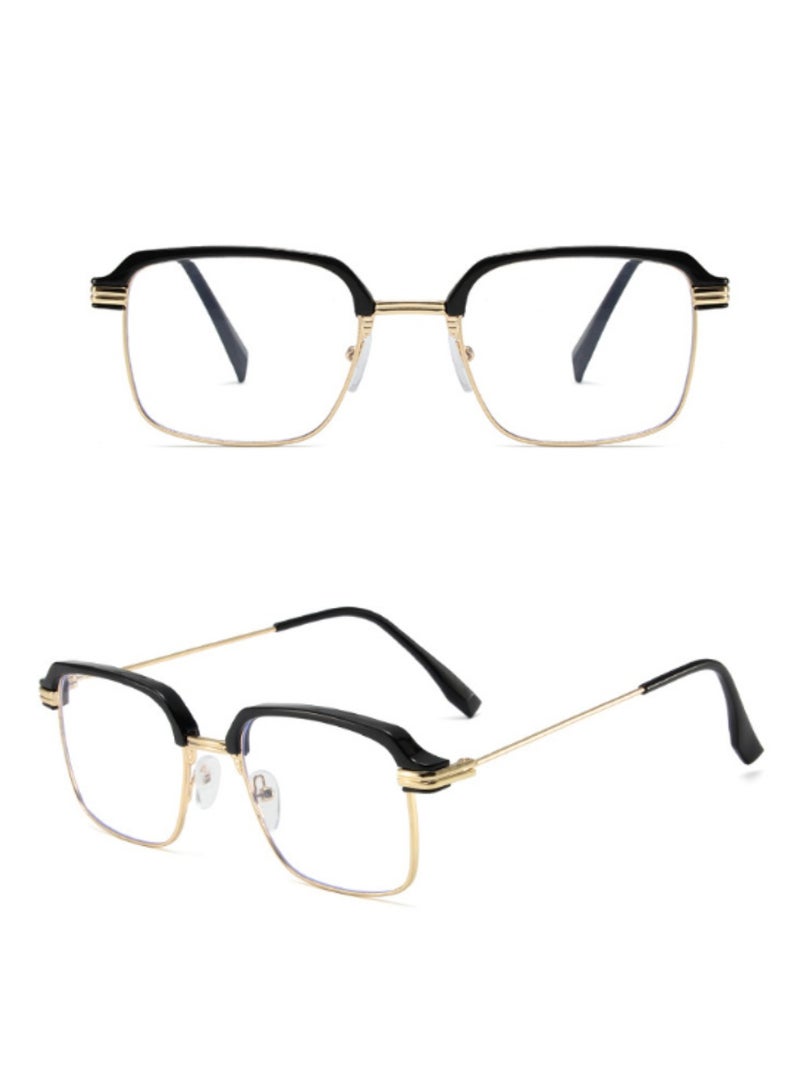 Urban Utility Blue Light Blocking Optical Eyeglasses - Stylish Oversized Frames, Clear Lens, Polarized. Top-rated Bluelight Protection for Reading, Work, & Screen Time. Vintage-Inspired, Lightweight Design.  - Image 2