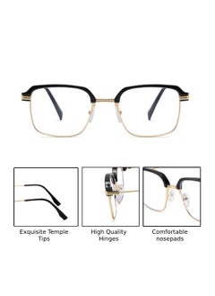 Urban Utility Blue Light Blocking Optical Eyeglasses - Stylish Oversized Frames, Clear Lens, Polarized. Top-rated Bluelight Protection for Reading, Work, & Screen Time. Vintage-Inspired, Lightweight Design.  - Image 3
