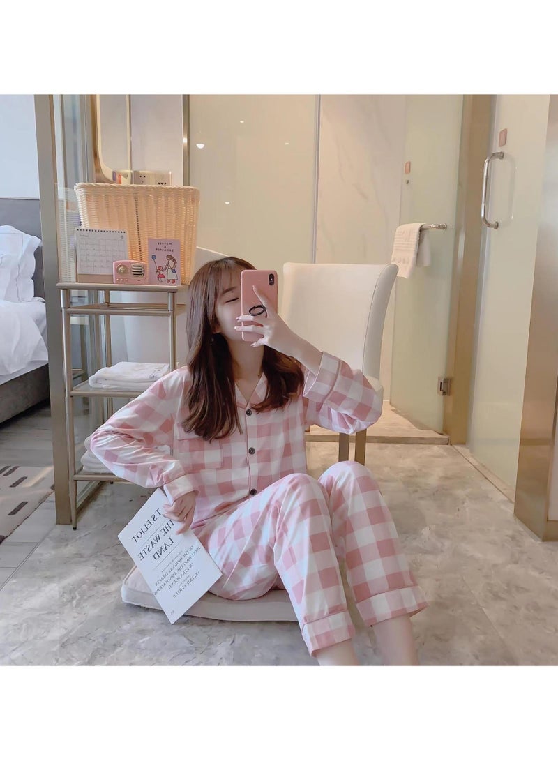 Brand new comfortable pink/white checkered pajamas - Image 2