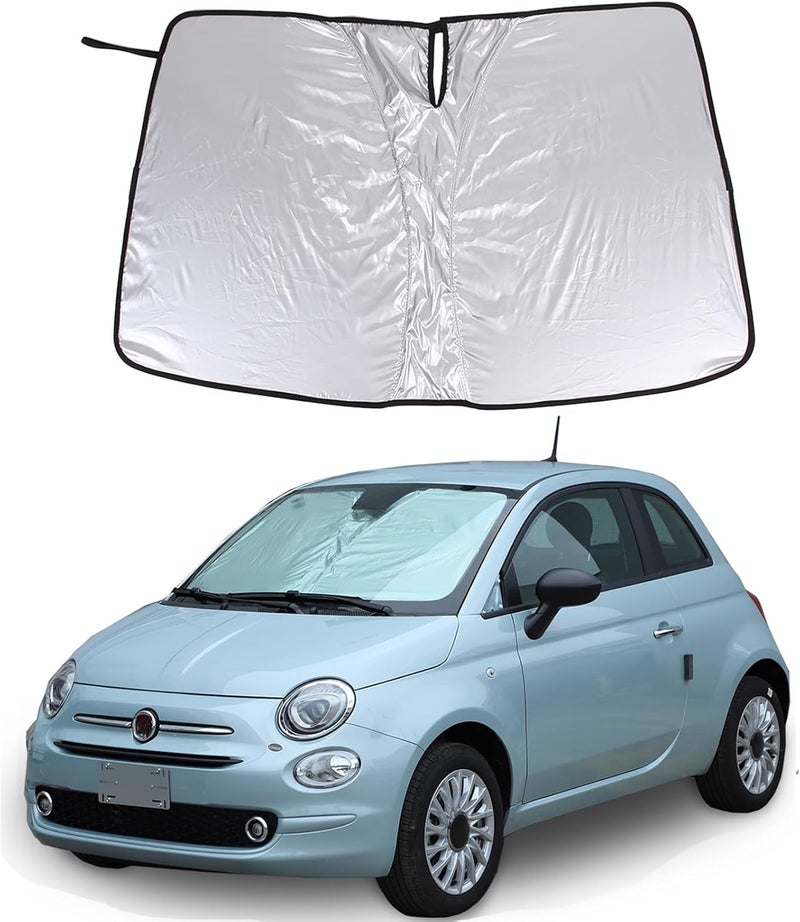 Tumukiw Front Windshield Sun Shade for Fiat 500 (2010-2022) - Image 1