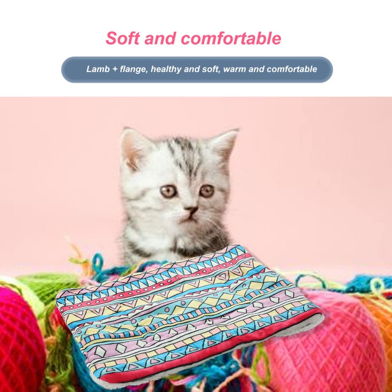 Warm Flannel Pet Blanket Soft Sleeping Mat For Dogs And Cats Size S 50x32CM - Image 4