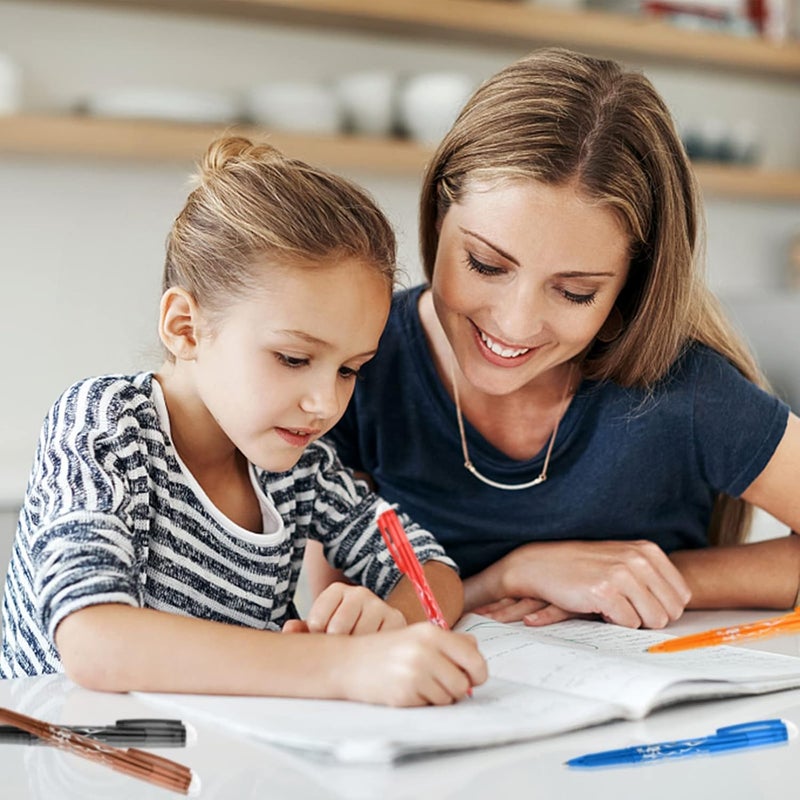 AMOR 12 Colors Erasable Gel Pens, Fine Point(0.7), Make Mistakes Disappear, Premium Comfort Grip For Drawing Writing Planner And School Supplies - Image 5