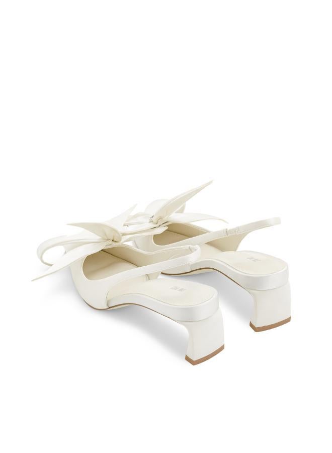 JW PEI Queena Floral Appliques Slingback Pumps  - Image 3