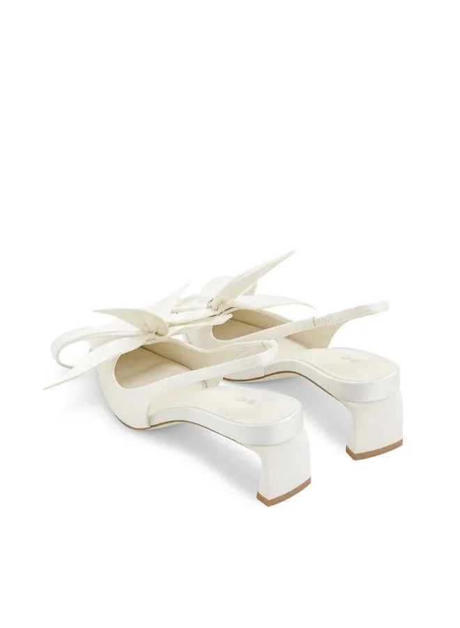 JW PEI Queena Floral Appliques Slingback Pumps