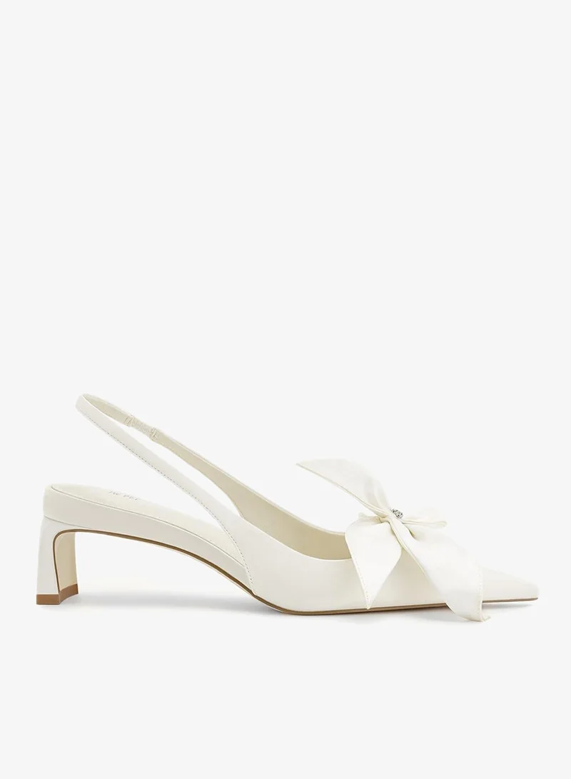 JW PEI Queena floral sling back pumps