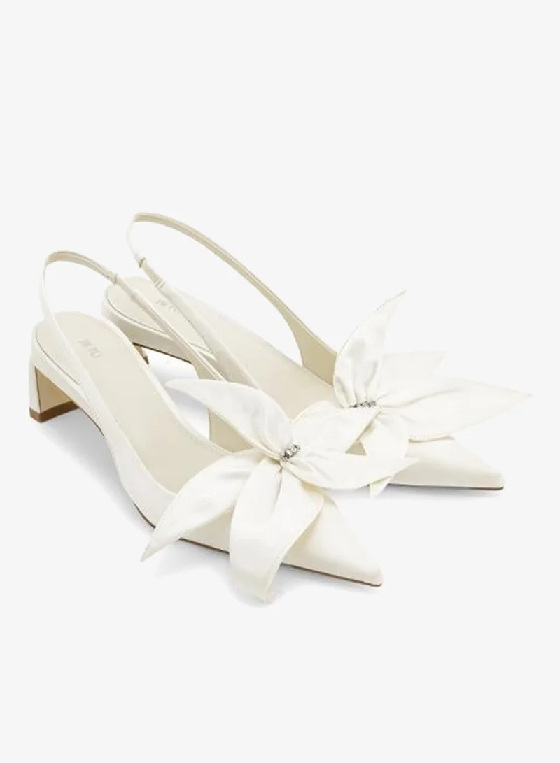 JW PEI Queena floral sling back pumps