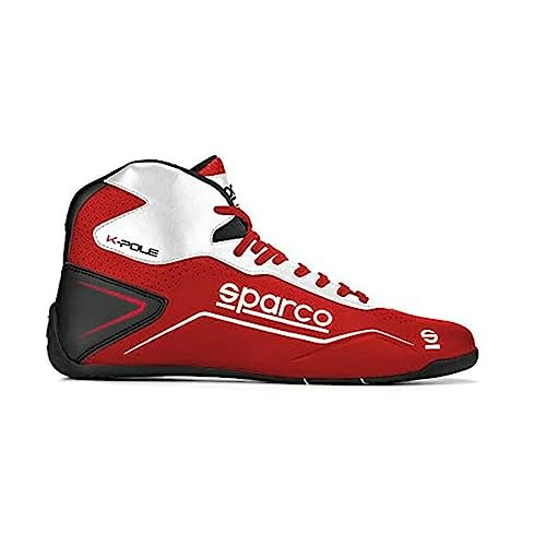 Sparco K-Pole Karting Shoe 001269 (Size: 37, Red/White) - Image 1