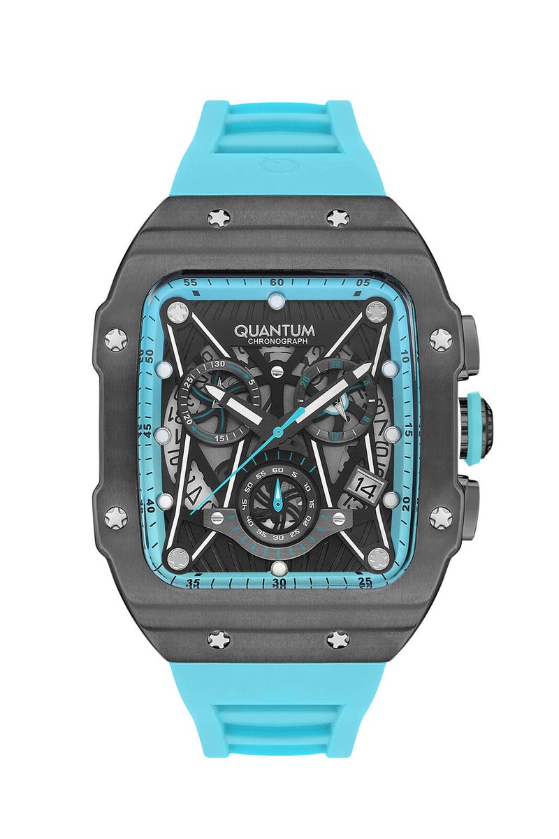 كوانتوم ساعة كرونوغراف رجالية من السيليكون . - . مم - Image 1