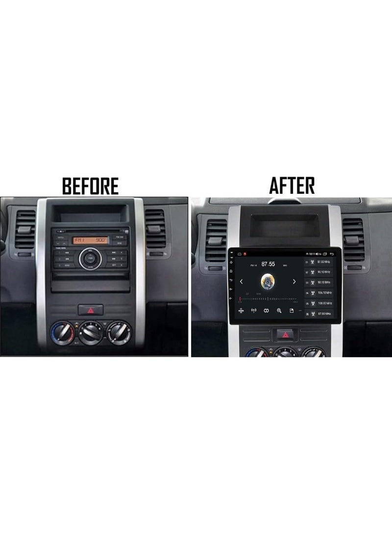 SHEZA STAR Android Car Stereo for Nissan X-Trail 2008-2013 4GB RAM 64GB ROM Support Carplay, M-Link Wi-Fi BT, Radio GPS, 10 Inch IPS.QLED, Screen with 360D Camera Included - Image 2