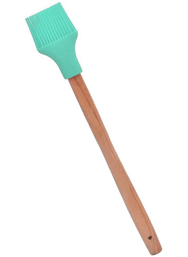 3-Piece Set Of Silicone Spoon With Wooden Handle  - Image 2