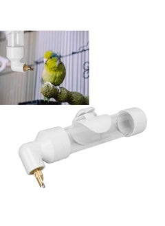 Zerodis Zerodis Bird Drinker, Waterer Automatic Drinking Device Water Feeder for Parakeet Cockatiel Conure Lovebird African Grey Macaw (White)  - Image 5