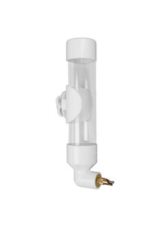 Zerodis Zerodis Bird Drinker, Waterer Automatic Drinking Device Water Feeder for Parakeet Cockatiel Conure Lovebird African Grey Macaw (White)  - Image 1